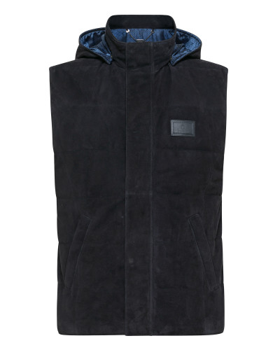 Leather Vest Short Statement