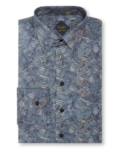 Shirt Gold Cut LS Milano/Multi Geometric