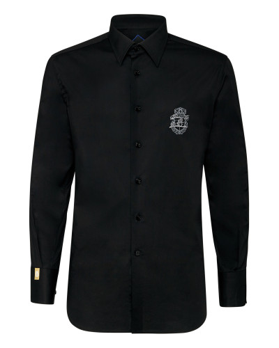 Shirt Silver Cut LS Milano/Watch Crest