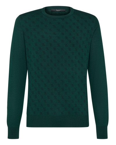 Pullover Round Neck LS Double B