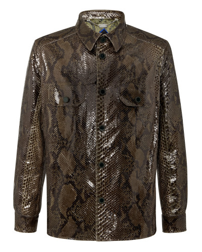 Python Leather Shirts Luxury