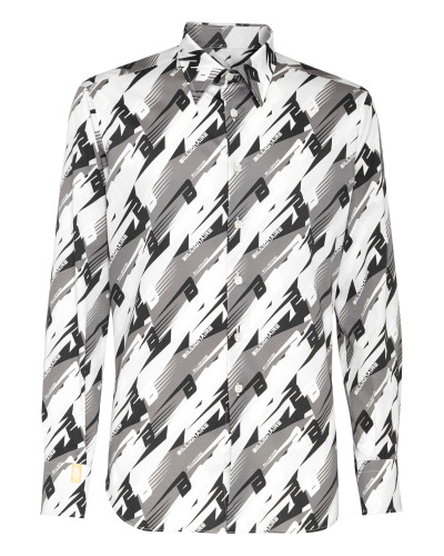 Shirt Silver Cut LS/Milano Cars Racing