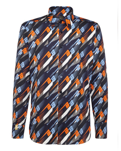 Shirt Silver Cut LS/Milano Cars Racing