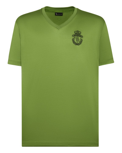 T-shirt V-Neck SS Crest