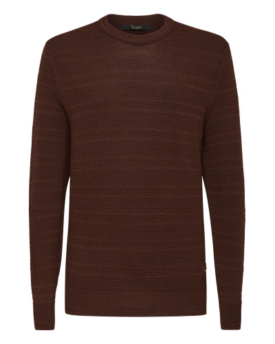 Merino wool Pullover Round Neck LS Istitutional