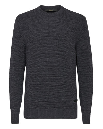 Merino wool Pullover Round Neck LS Istitutional