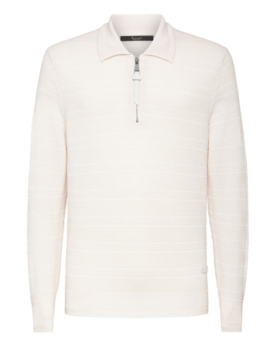 Merino wool Pullover zip mock Istitutional