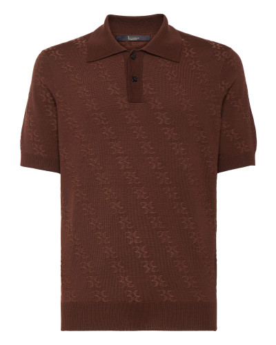 Wool and Silk Pullover Polo-Neck SS