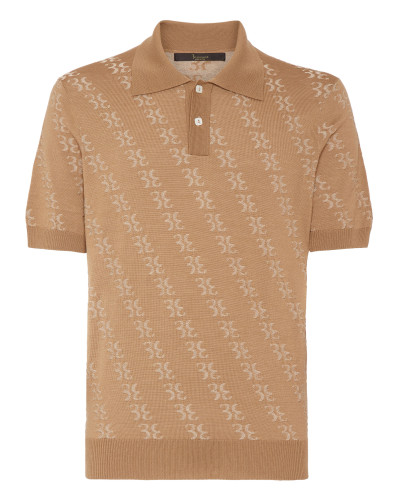 Wool and Silk Pullover Polo-Neck SS