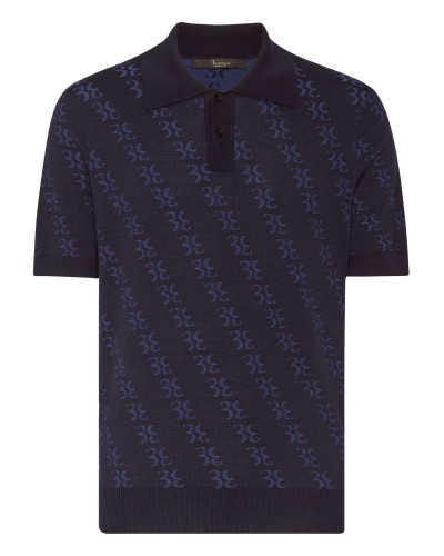 Wool and Silk Pullover Polo-Neck SS