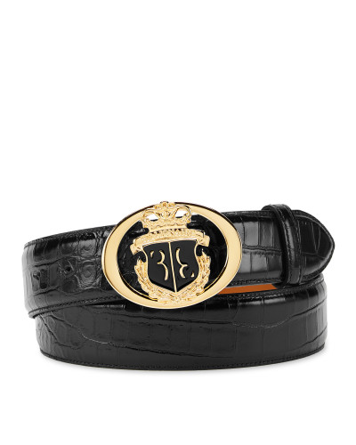 Crocco Printed Leather Belt