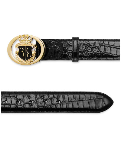 Crocco Printed Leather Belt