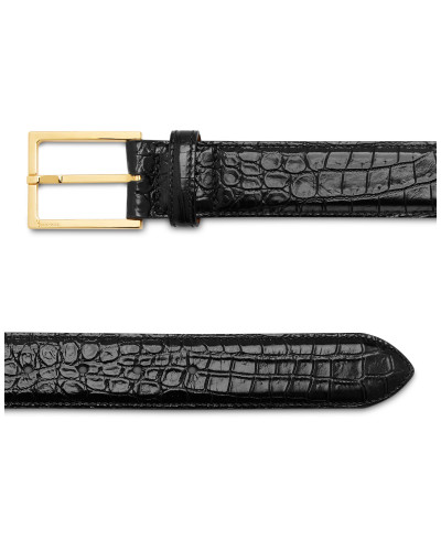 Crocco Printed Leather Belt