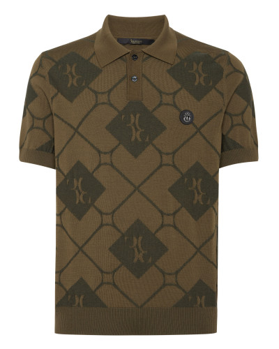 Silk/Wool Pullover Polo-Neck SS