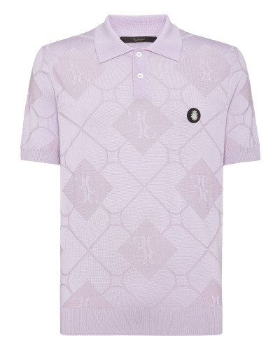 Silk/Wool Pullover Polo-Neck SS