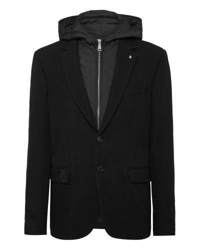 Blazer Jacket With Hoodie