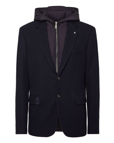 Blazer Jacket With Hoodie