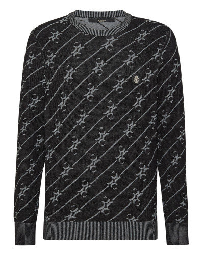 Silk Pullover Round Neck LS