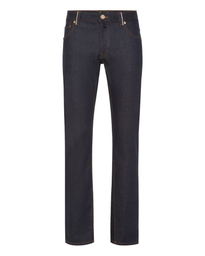 5 Pockets Super Straight Cut Jeans