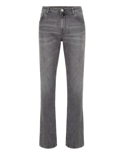 Embroidered 5 Pockets Regular Cut Jeans