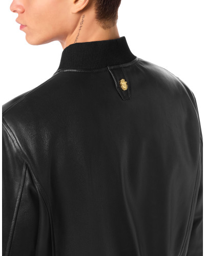 Basic Leather Bomber