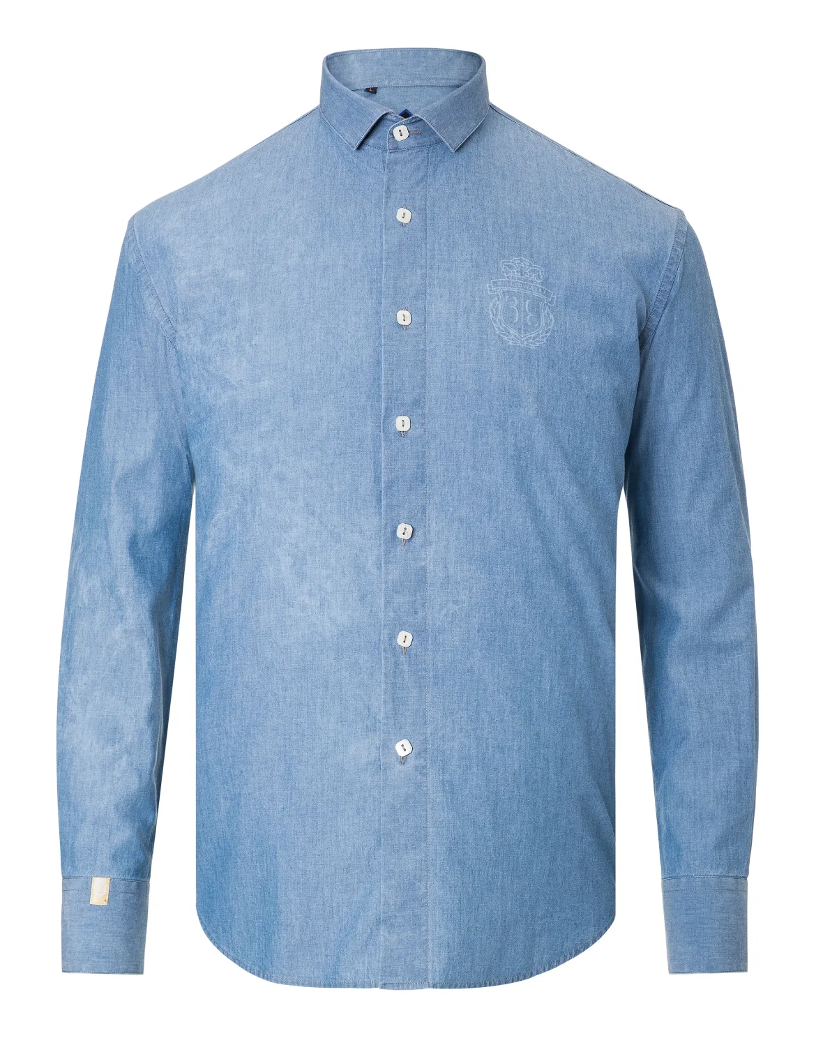 Shirt Silver Cut LS "Daniel", цвет: Синий