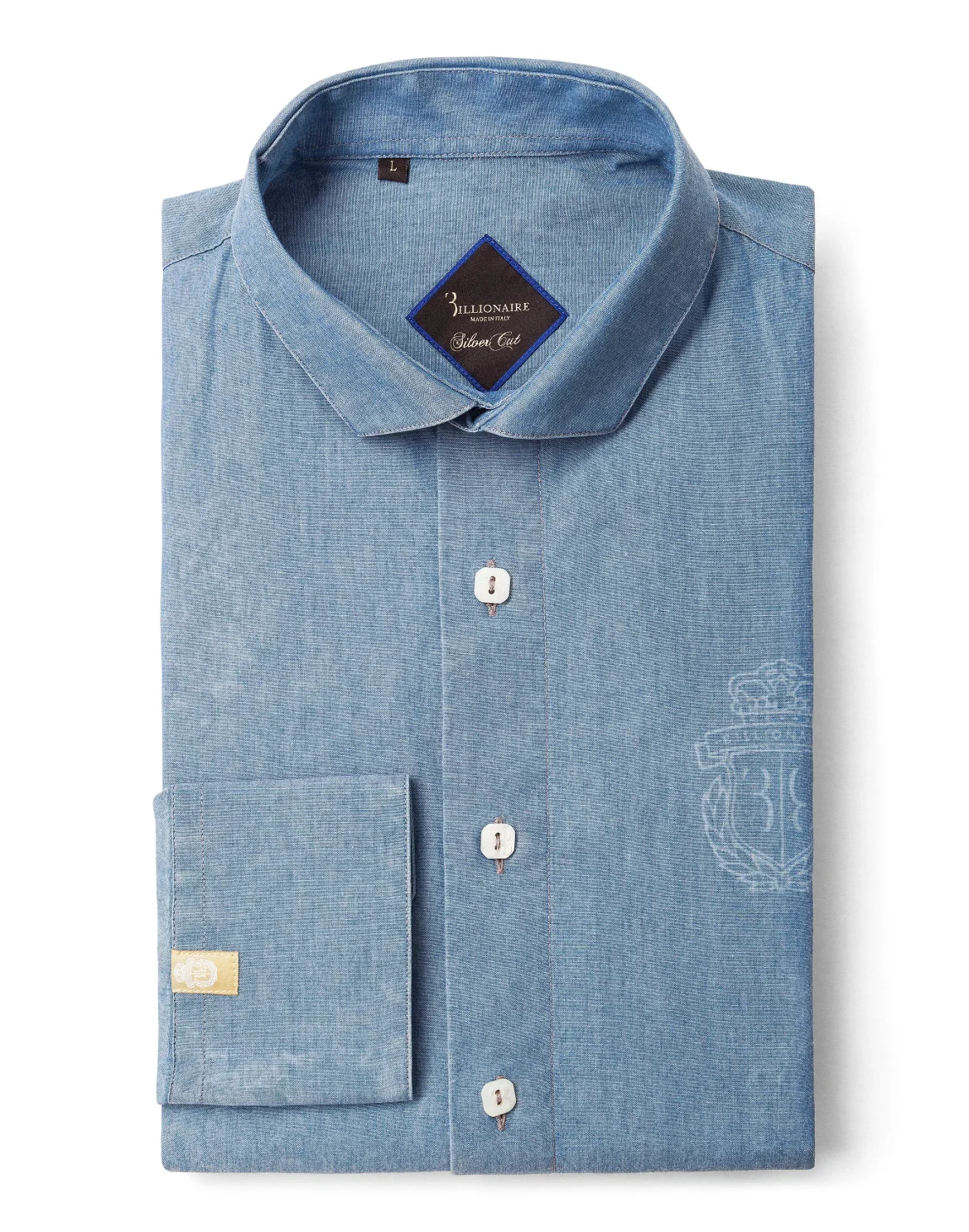 Shirt Silver Cut LS "Daniel", цвет: Синий