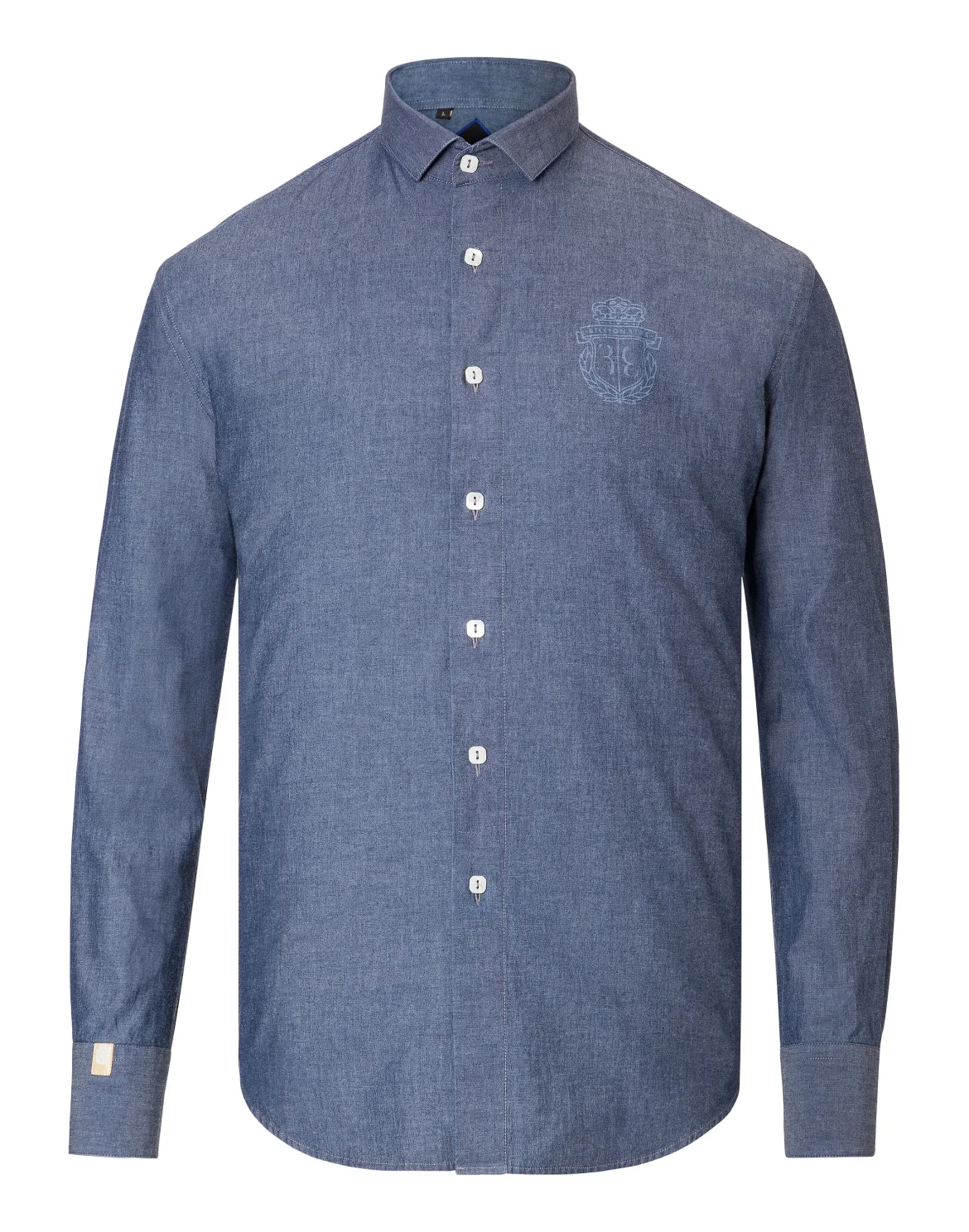 Shirt Silver Cut LS "Daniel", цвет: Синий
