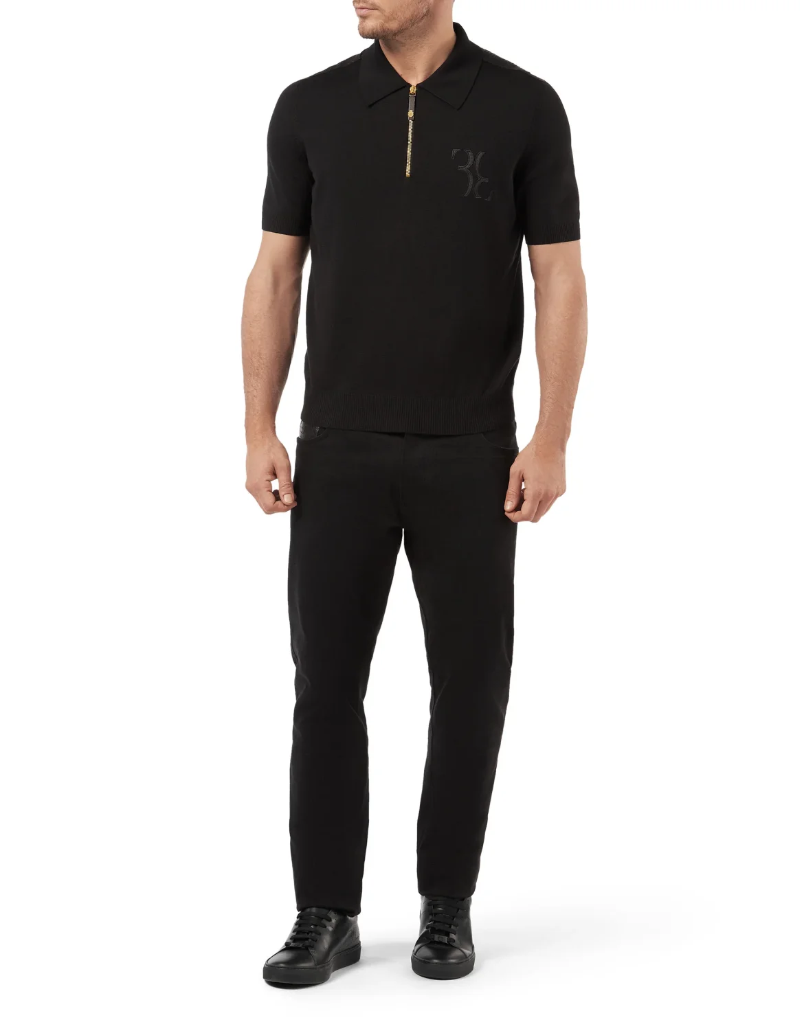 Pullover zip mock Double B, цвет: Черный