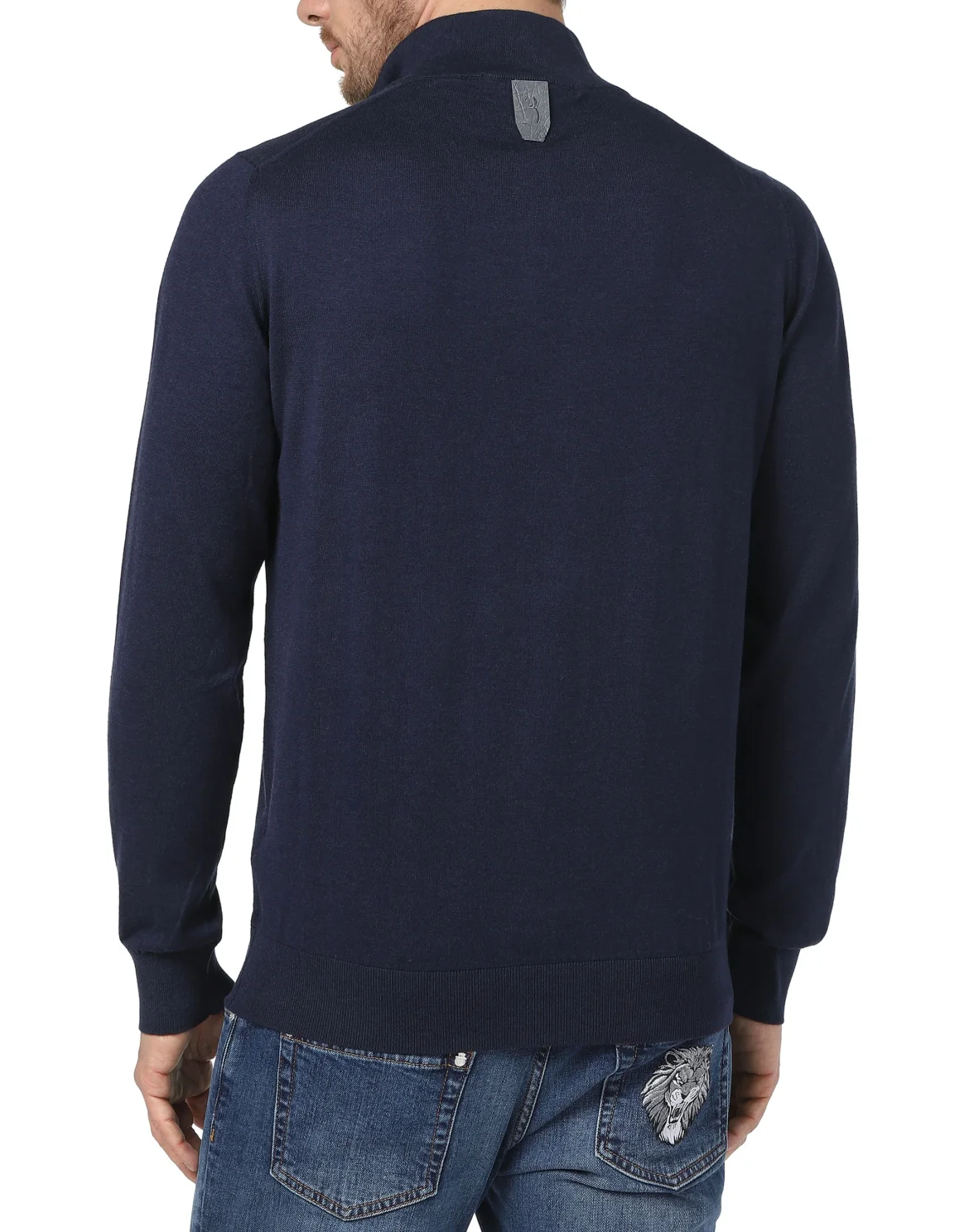 Pullover zip mock Crest, цвет: Синий