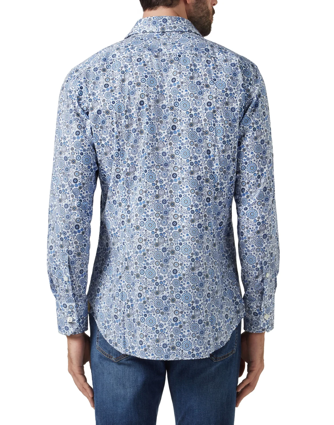 Shirt Silver Cut LS/Milano/Multi/ Original, цвет: Синий