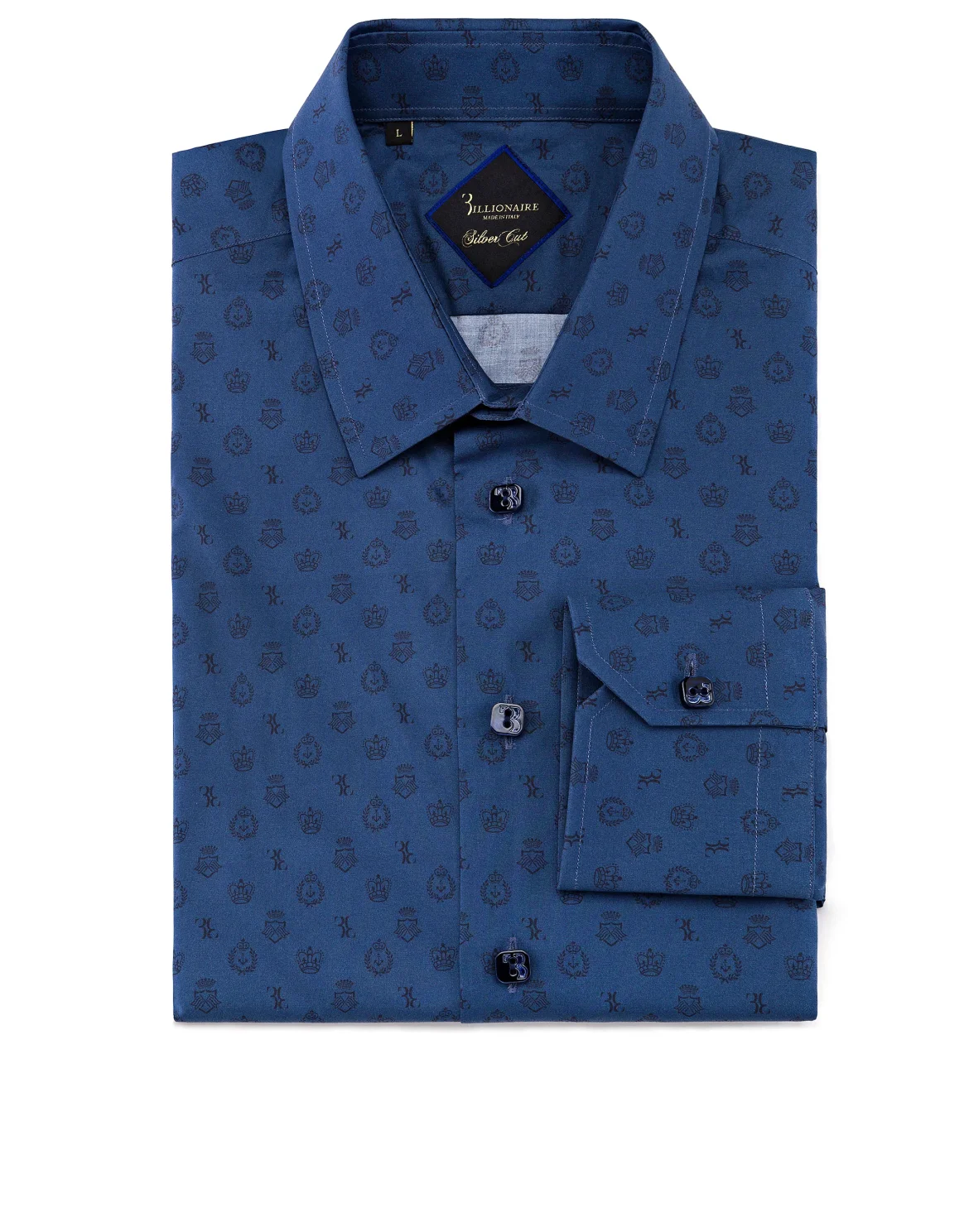 Shirt Silver Cut LS/Multi Members only, цвет: Синий