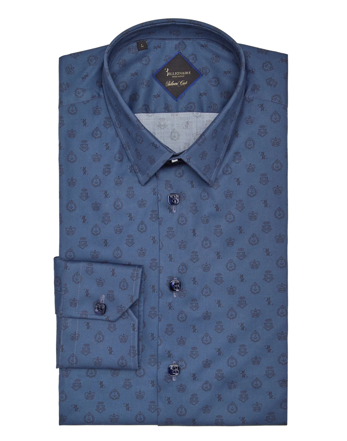 Shirt Silver Cut LS/Multi Members only, цвет: Синий