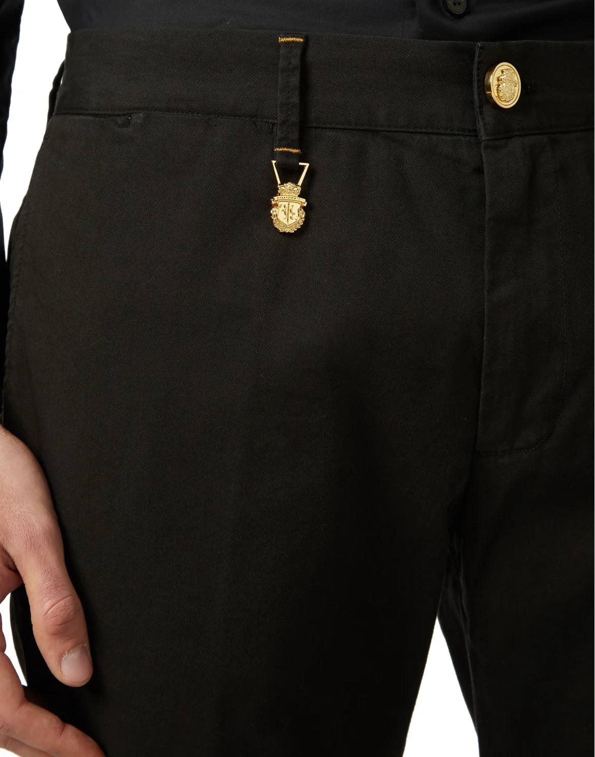 Slim Trousers Crest, цвет: Черный