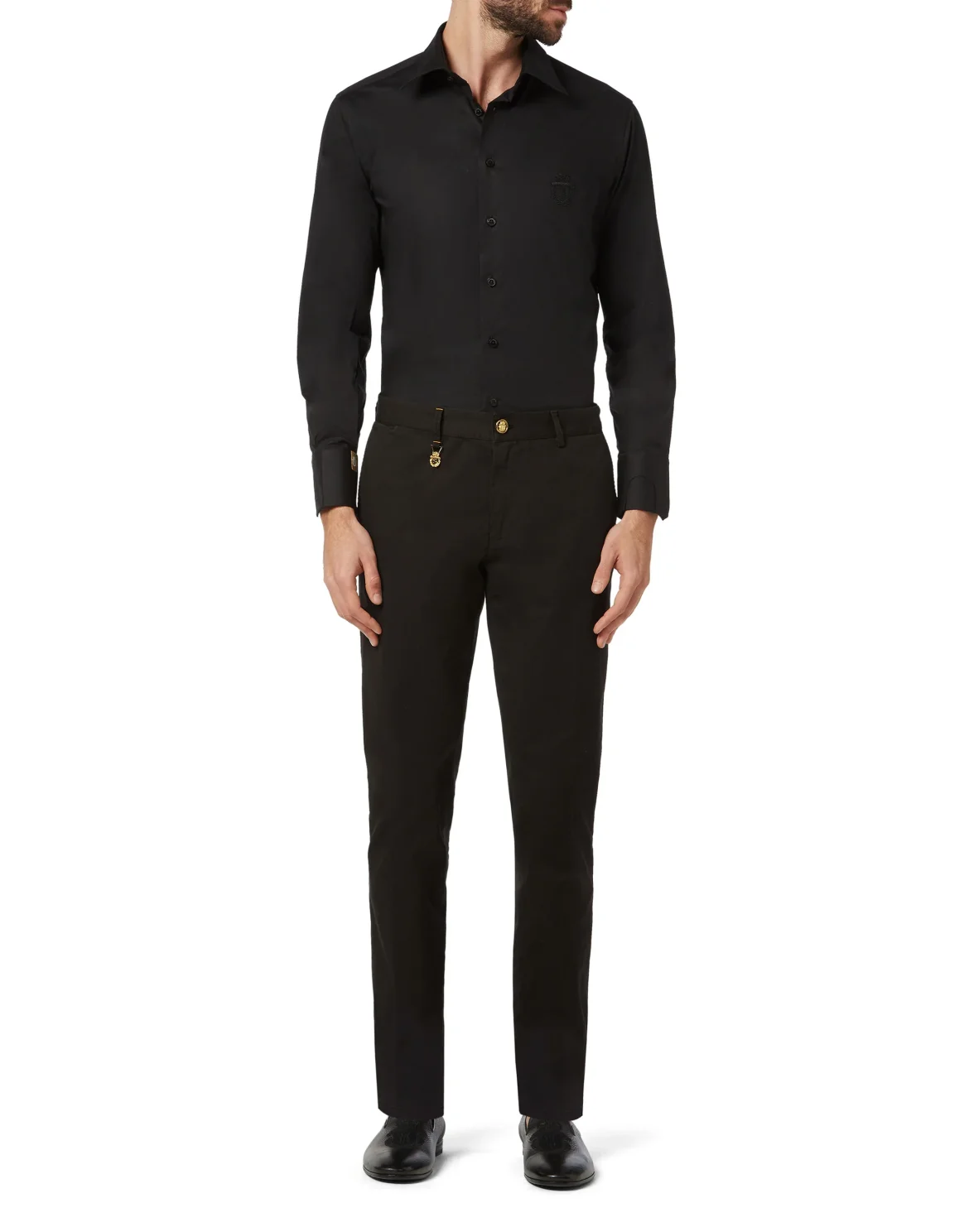 Slim Trousers Crest, цвет: Черный