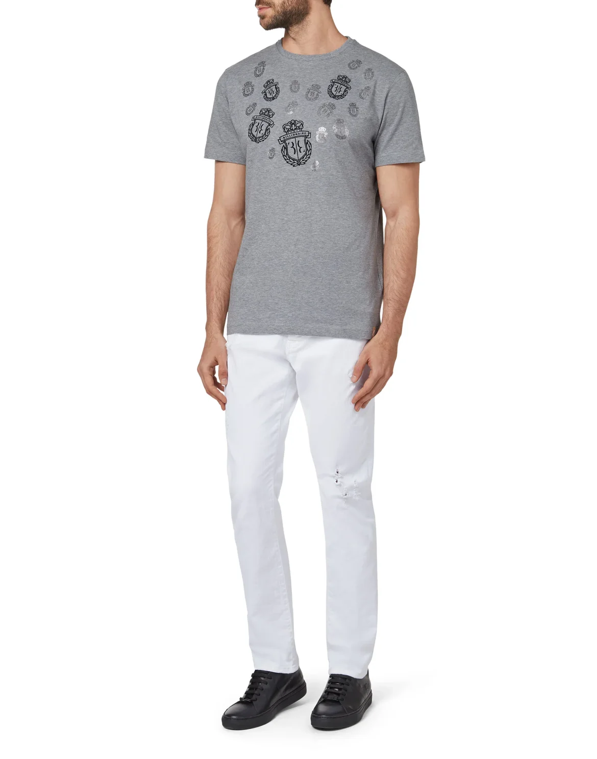 T-shirt Round Neck SS Crest, цвет: Серый