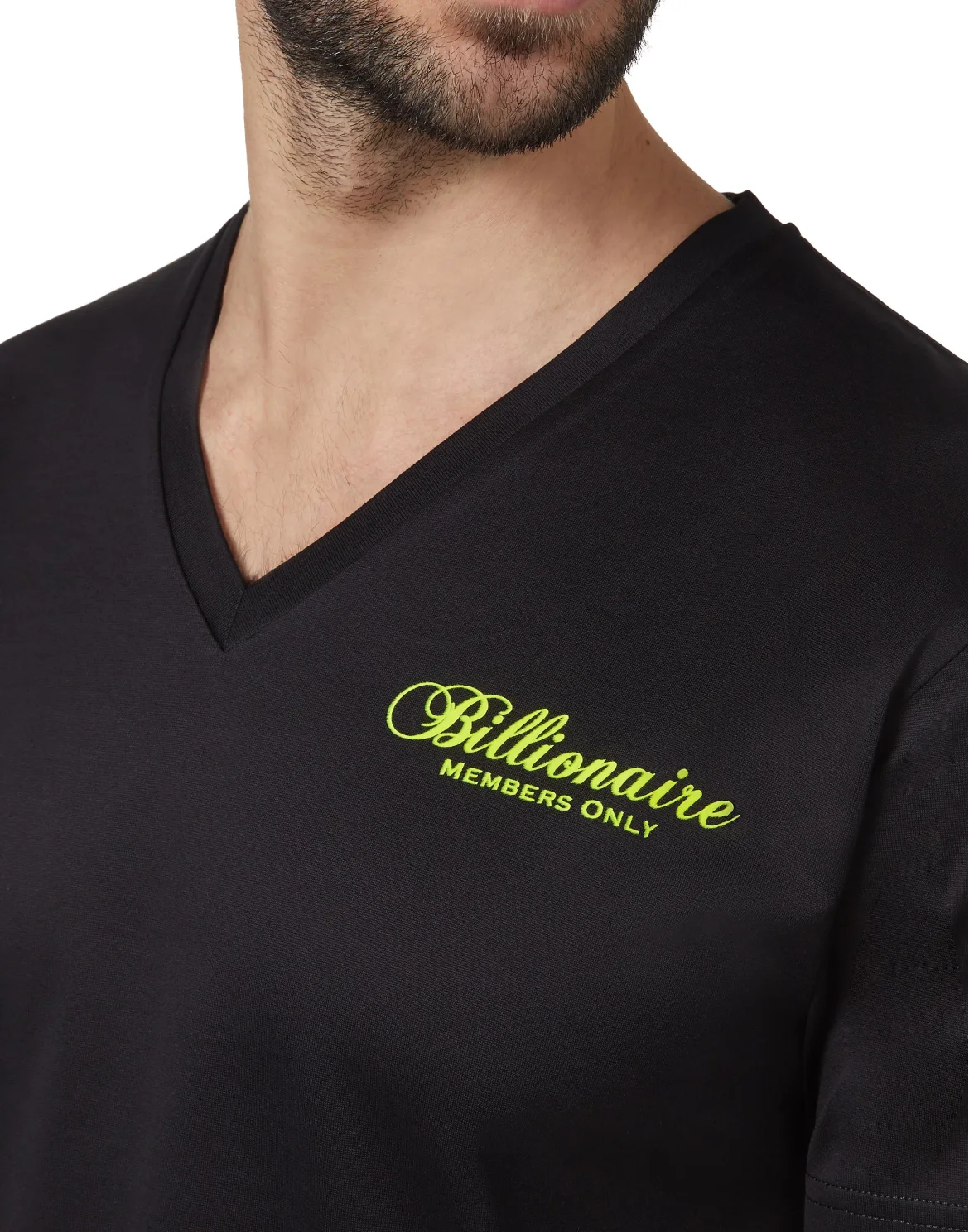 T-shirt V-Neck SS Crest, цвет: Черный