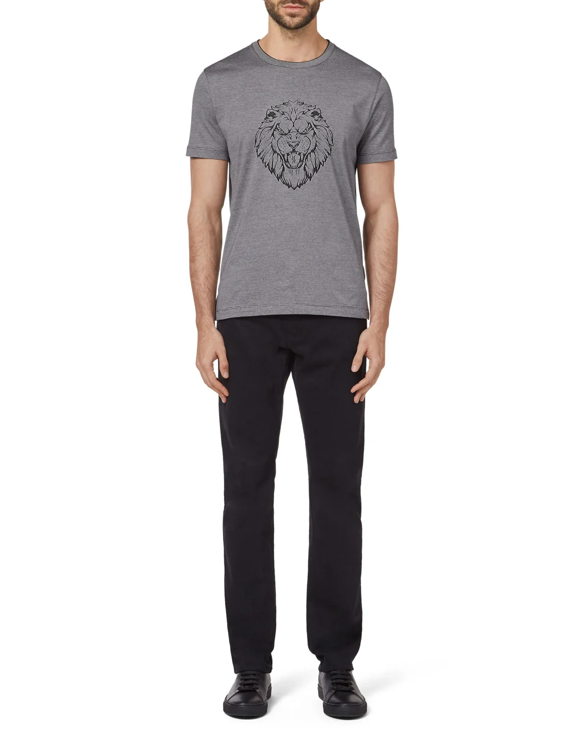 T-shirt Round Neck SS Lion, цвет: Белый