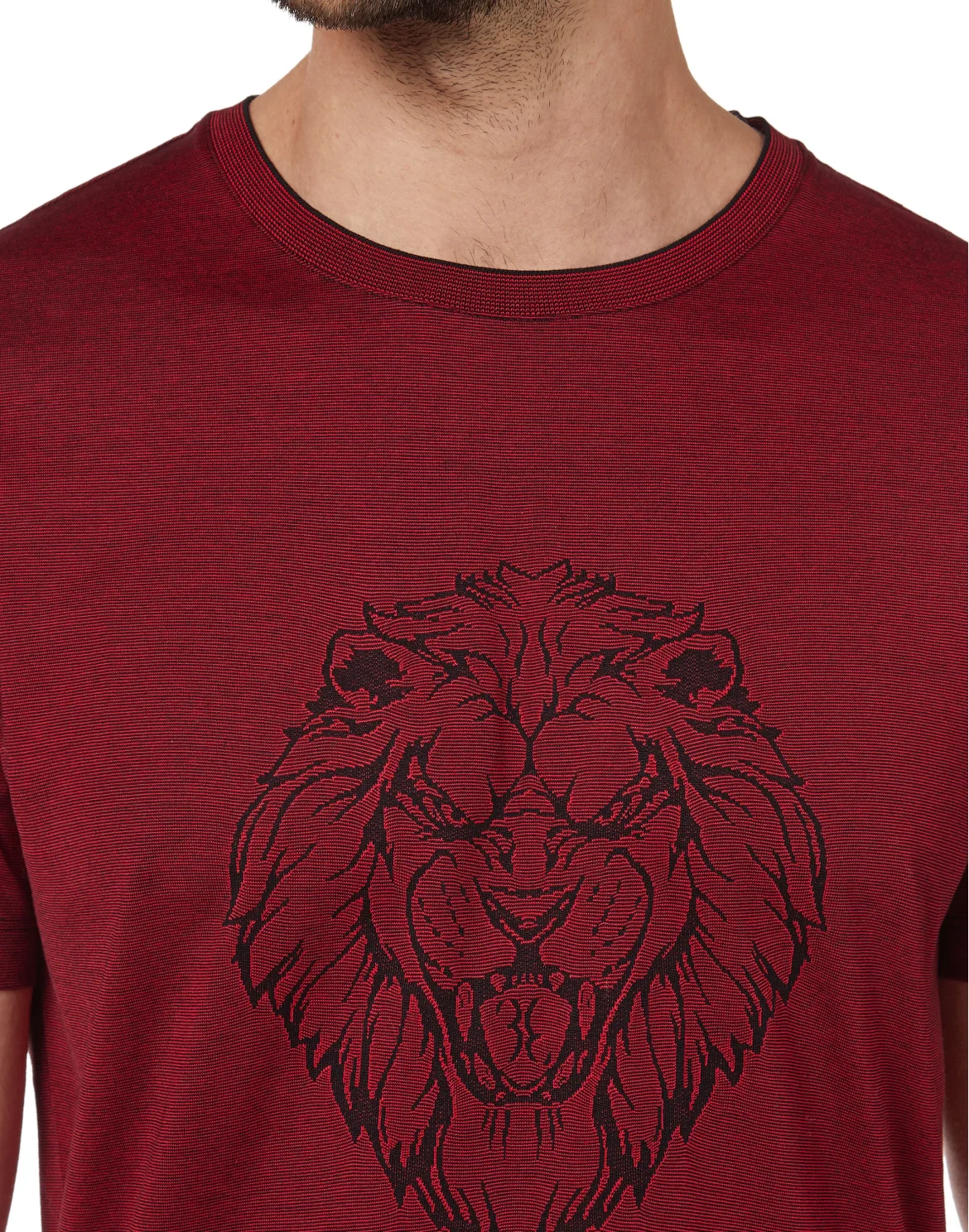 T-shirt Round Neck SS Lion, цвет: Красный