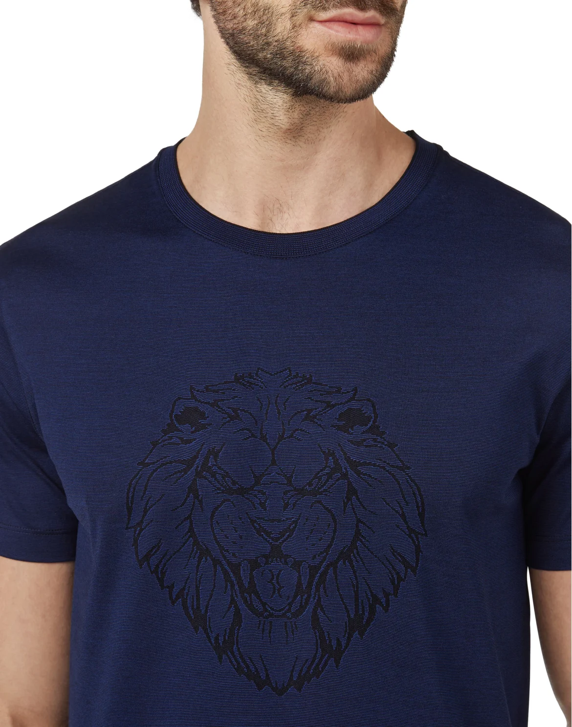T-shirt Round Neck SS Lion, цвет: Синий