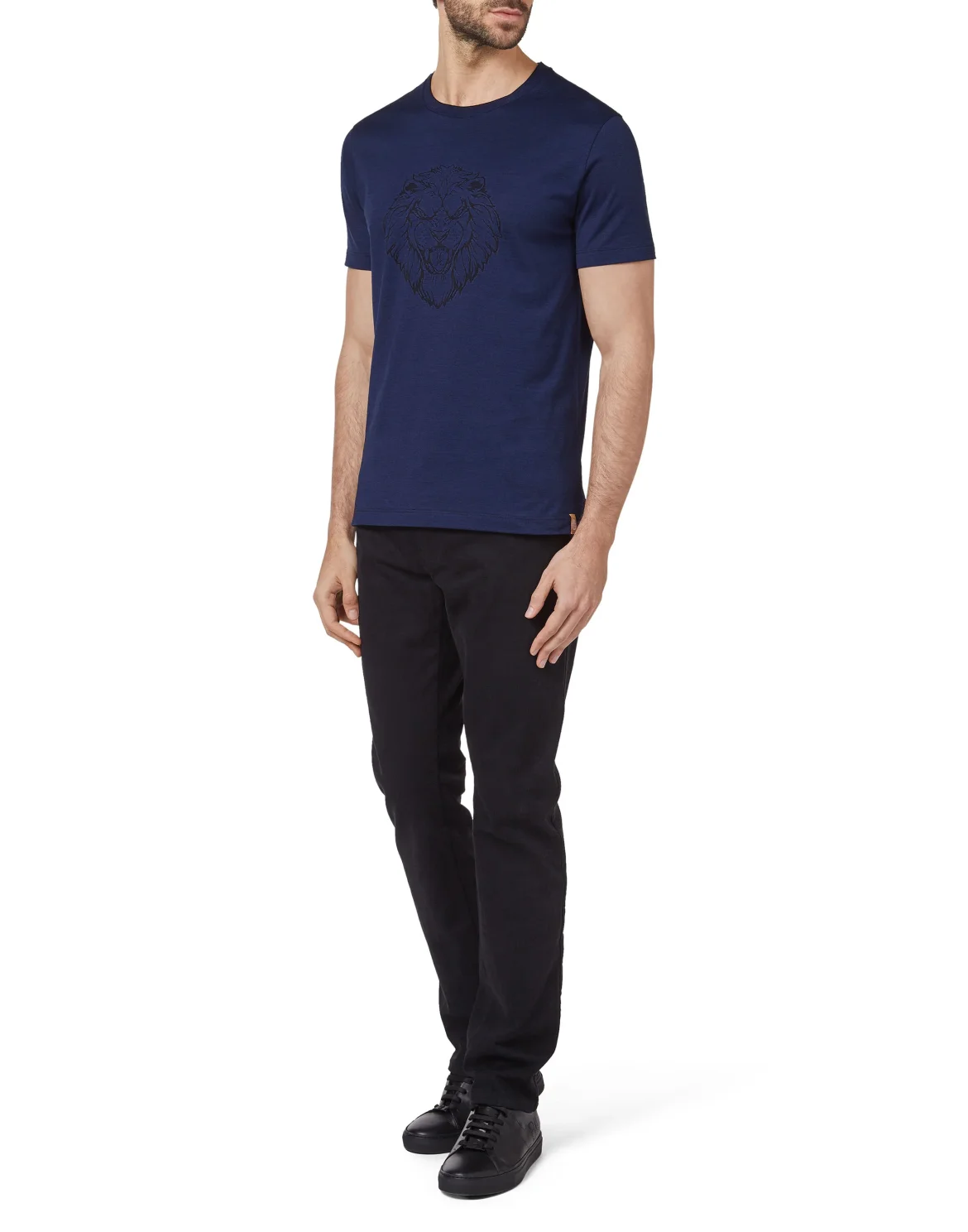 T-shirt Round Neck SS Lion, цвет: Синий