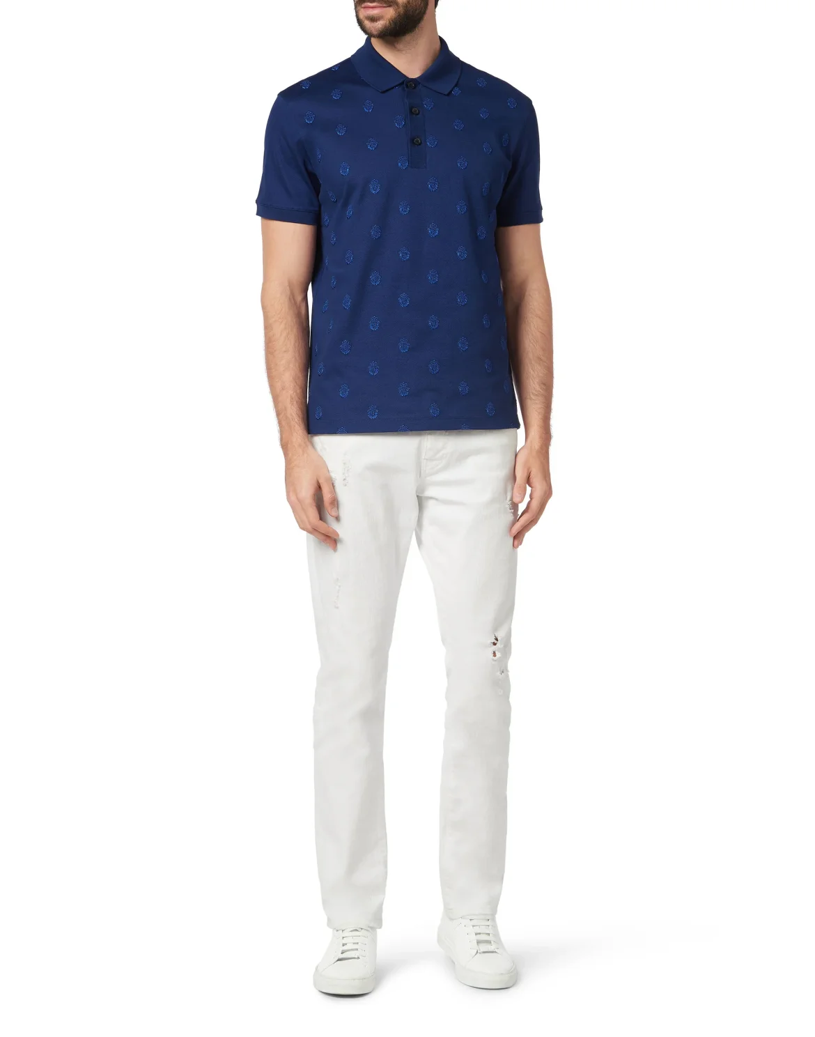 Polo shirt SS Crest, цвет: Синий