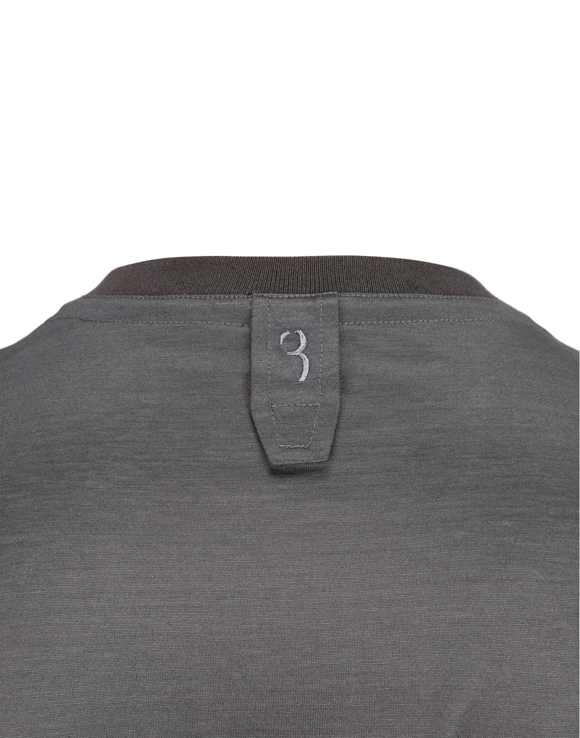 T-shirt V-Neck SS Crest, цвет: Серый