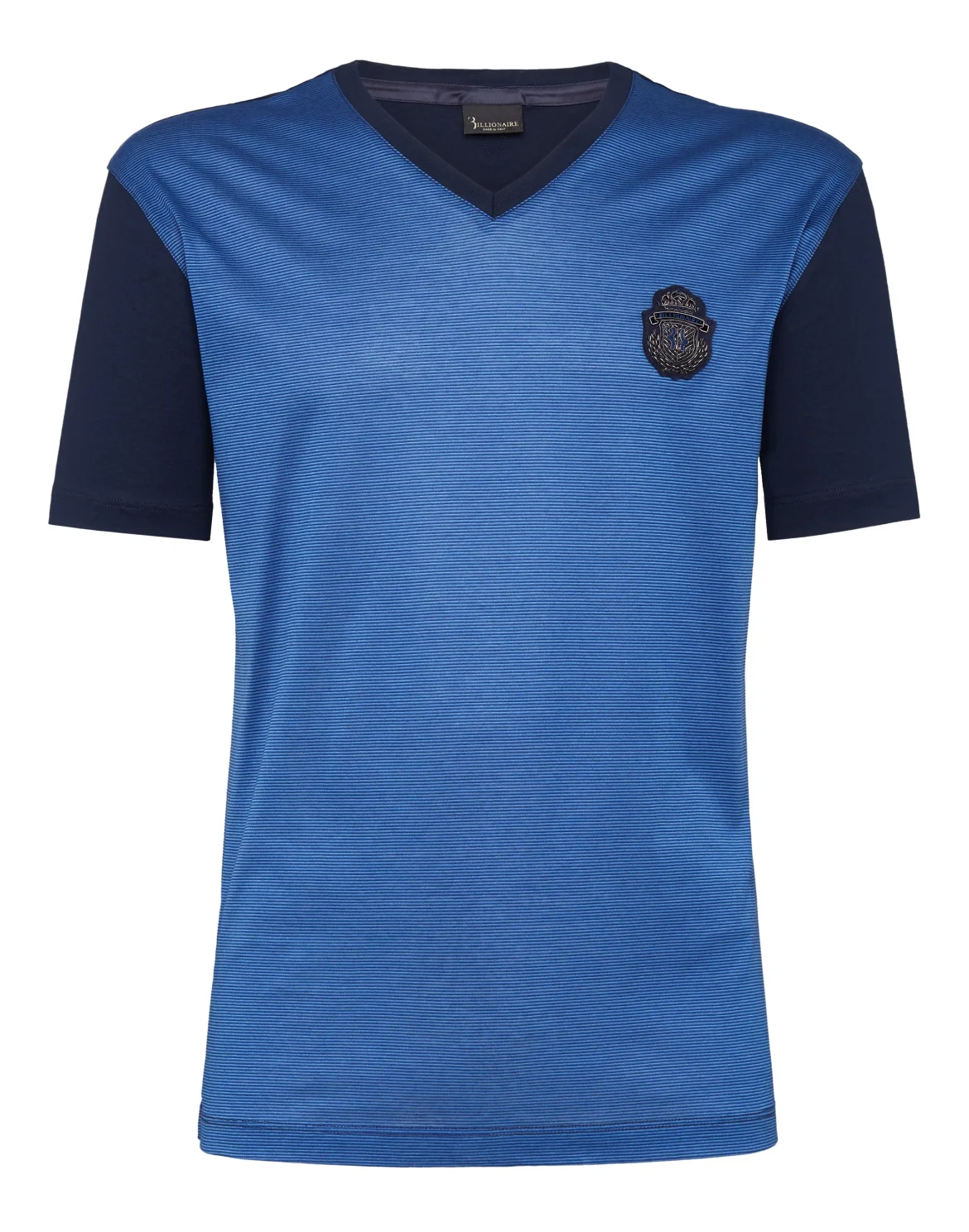 T-shirt V-Neck SS Crest, цвет: Синий