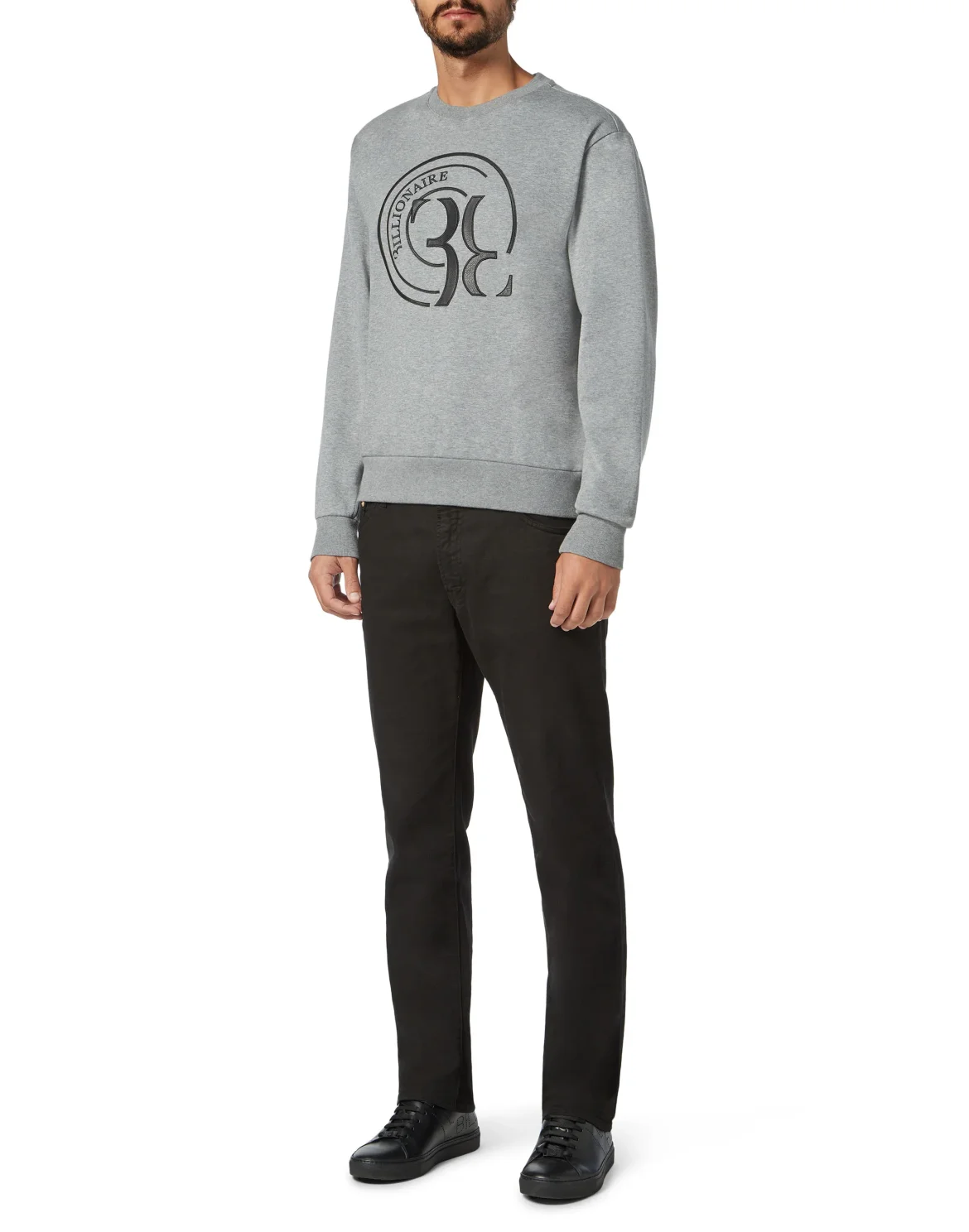 Sweatshirt LS Double B, цвет: Серый