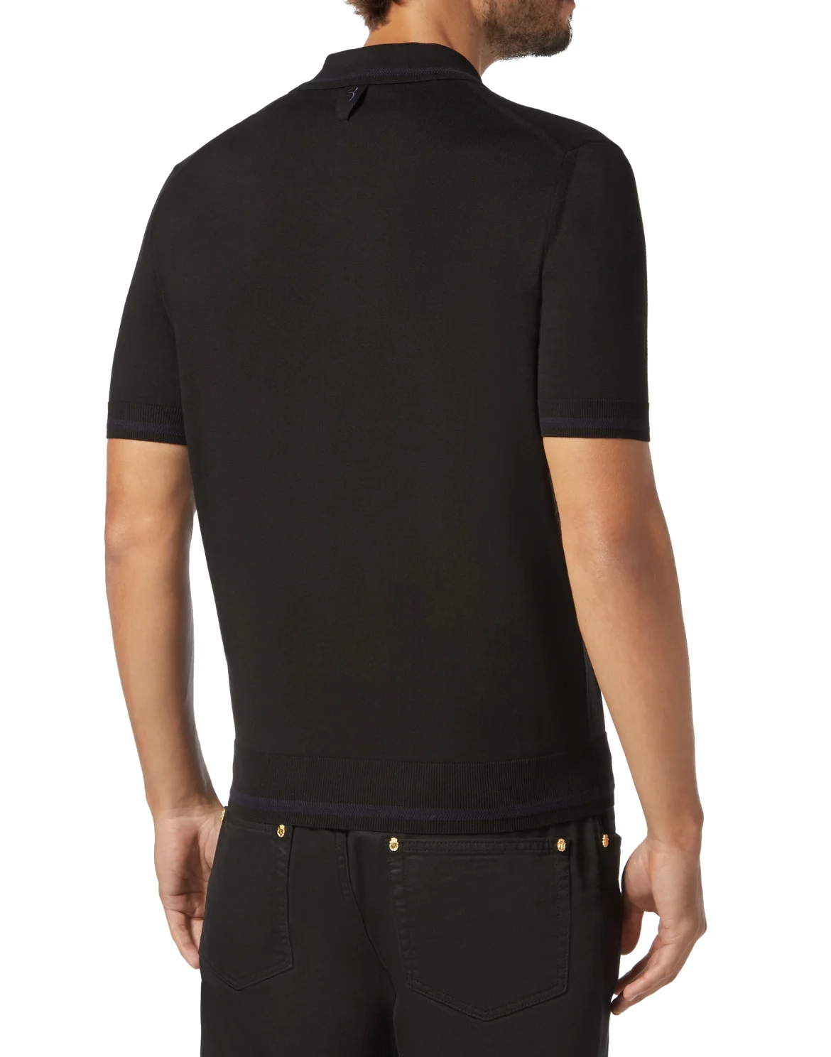 Pullover Polo-Neck SS Crest, цвет: Черный
