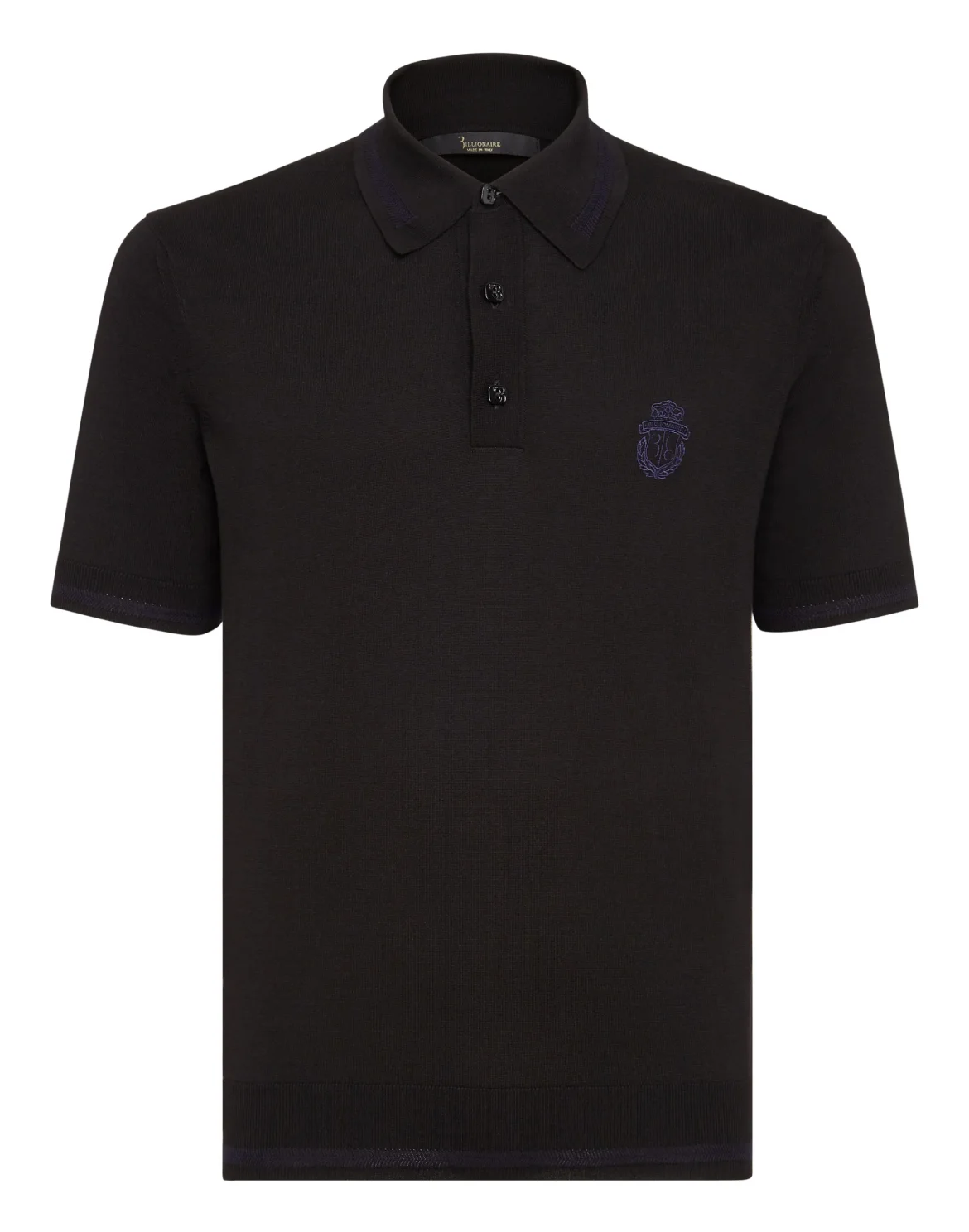 Pullover Polo-Neck SS Crest, цвет: Черный
