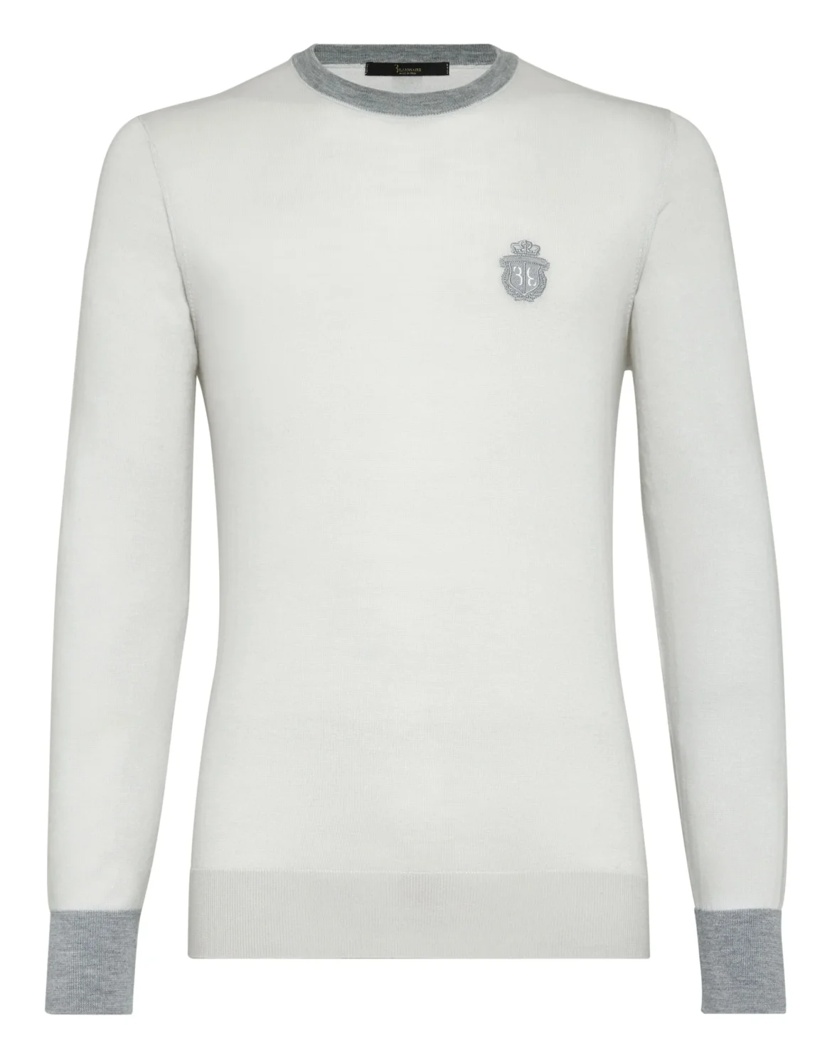 Pullover Round Neck LS Crest, цвет: Белый