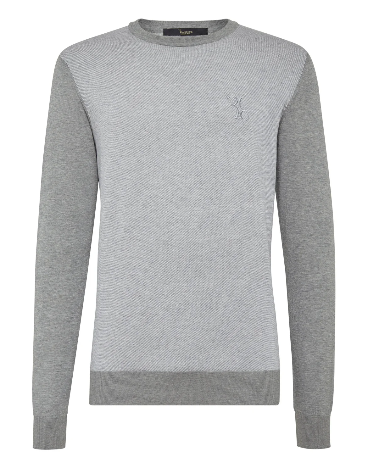 Pullover Round Neck LS Double B, цвет: Серый