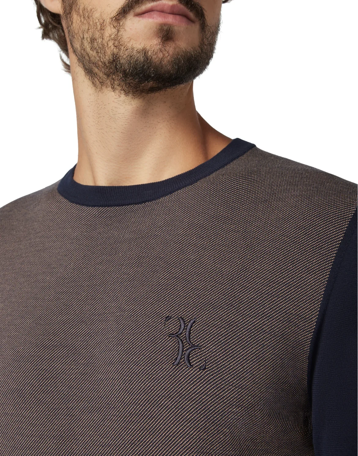 Pullover Round Neck LS Double B, цвет: Синий